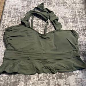 Green swim top 1XL